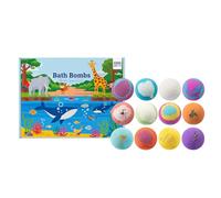 Introti 12 bombas de baño, bolas de sal, juegos sorpresa, dentro de la tierra y el mar, bombas de baño hechas a mano para piel seca, hidratan