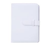 Introti Álbum de fotos de piel sintética con 108 bolsillos, libro de almacenamiento de fotos de 3 pulgadas para Fujifilm para cámara instantánea Mini 13/12/11 (blanco)
