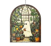 Introti Bonito atrapasueños acrílico para colgar en interiores y exteriores, hogar, patio, jardín, D