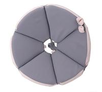 Introti Collar de cono suave para perro, impermeable, protector de cuello, reutilizable, antimordeduras, collares protectores para mascotas para dejar de lamer después de la cirugía (gris, L)