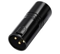 Introti Conector terminador XLR de 3 pines XLR macho de 3 pines para micrófono, resistencia de terminación de señal óptima para sistemas de iluminación y audio, integridad de la señal