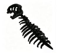 Introti Conjunto de disfraz de esqueleto de dinosaurio de peluche 3D, acogedor disfraz de esqueleto de dinosaurio realista con capucha para hombre y mujer, fiestas de disfraces y fotos