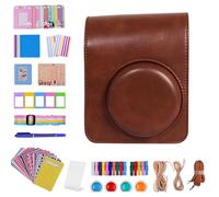 Introti El kit de accesorios para cámara 12 en 1 incluye álbum de fotos, calcomanías para lentes selfies, marcos de accesorios de cámara instantánea con correa desmontable extraíble para Fujifilm Mini