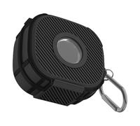 Introti Funda protectora para auriculares Beats Powerbeats Fit BT con soporte y mosquetón de metal, a prueba de golpes, funda protectora impermeable para auriculares para viajes al aire libre, camping
