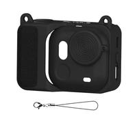 Introti Funda protectora portátil con cubierta de lente y correa de muñeca antipérdida, funda protectora de silicona suave compatible con Insta360 GO Ultra