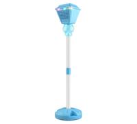 Introti Linterna mágica de burbujas para jardín, lámpara de jardín con luces y música, automática de pie, altura ajustable para bodas, cumpleaños, Navidad, al aire libre (azul)