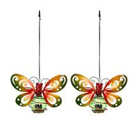 Introti Luces LED solares colgantes de animales, impermeables, para exteriores, linterna colgante solar de encendido/apagado automático, luces creativas de escultura pequeña para jardín, patio, balcón