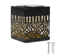 Introti Luces solares para escalera, cubierta con temática de mandalas, impermeables, luces decorativas para jardín, poste de patio, decoración de patio trasero