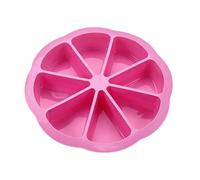 Introti Molde de silicona de tres lados reutilizable con 8 cavidades, molde de silicona multiusos para jabón, polenta o galletas