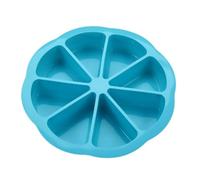 Introti Moldes de silicona para hornear pizza, triángulo de fácil liberación, 8 cavidades, pasteles, rebanadas, resistentes al calor, para brownies, magdalenas, jabón, polenta y galletas