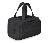 Introti Neceser de viaje grande para artículos de aseo personal, bolsa de maquillaje para accesorios, champú, Black, 17.5x11.5x4.5cm/6.89 x 4.53 x 1.77in, moda