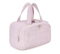 Introti Neceser de viaje grande para artículos de aseo personal, bolsa de maquillaje para accesorios, champú, Pink, 17.5x11.5x4.5cm/6.89 x 4.53 x 1.77in, moda
