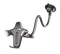 Introti Potente soporte de teléfono con ventosa con tubo flexible ajustable, cuello de cisne, soporte para teléfonos móviles, antideslizante, para ventana frontal de automóvil