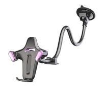 Introti Potente soporte de teléfono con ventosa con tubo flexible ajustable, cuello de cisne, soporte para teléfonos móviles, antideslizante, para ventana frontal de automóvil