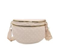 Introti Riñonera de gran capacidad, impermeable, ligera, con correa ajustable para mujer, uso diario y vocación, White, 265 x 230 x 110mm