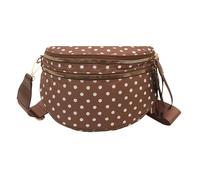 Introti Riñonera de gran capacidad, impermeable, ligera, con correa ajustable para mujer, uso diario y vocación, Brown, 265 x 230 x 110mm