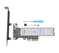 Introti Tarjeta adaptadora PCIe 5.0 a M.2 NVMe de altura completa/soporte de perfil bajo para 2230/42/60/80/110 SSD M. 2 NVME SSD a PCIe X4 adaptador tarjeta de expansión (no para SATA NGFF)