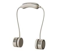 Introti Ventilador de cuello portátil de 3 velocidades, 360 grados, manos libres, sin aspas, recargable, para viajes, exteriores, interiores, regalos de cumpleaños para hombres, mujeres, mamá, papá
