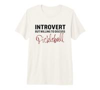 Introvert but Willing to Discuss Pickleball Camiseta Premium