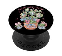 Introvert Home Sweet Cactus Home Graphic Women Funny GNOME PopSockets PopGrip Adhesivo