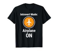 Introvert Mode Airplane ON Funny Antisocial Humor Camiseta