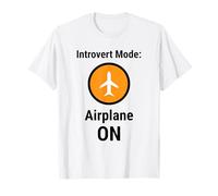 Introvert Mode Airplane ON Funny Antisocial Humor Camiseta