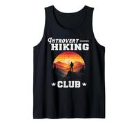 Introvert Senderismo Club Disfrutar Soledad Naturaleza Amante Bienestar Camiseta sin Mangas