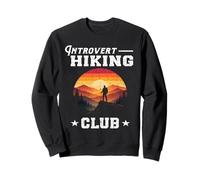 Introvert Senderismo Club Disfrutar Soledad Naturaleza Amante Bienestar Sudadera