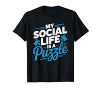 Introvert Social Life Puzzle Funny Jigsaw Puzzler Humor Camiseta