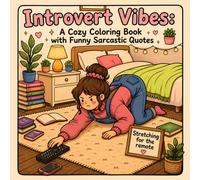 Introvert Vibes: A Cozy Coloring Book with Funny Sarcastic Quotes and Introvert Humor for Adults and Quiet People