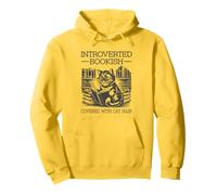 Introverted Bookish And Covered With Cat Hair Sudadera con Capucha
