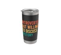 Introverted But Willing To Discuss History Vaso térmico de acero inoxidable de doble pared