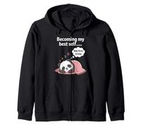 Introvertido Divertido convirtiéndose en mi Mejor yo Pero Primero una Siesta Sudadera con Capucha