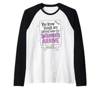 Introvertido Gracioso Cartel Cita Resistencia Camiseta Manga Raglan