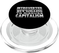 Introvertido Pero dispuesto a discutir el capitalismo capitalista PopSockets PopGrip para MagSafe