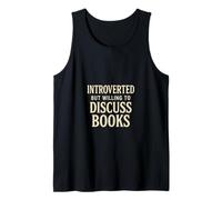 Introvertido pero dispuesto a discutir libros Camiseta sin Mangas