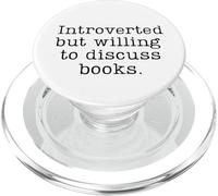 Introvertido Pero dispuesto a discutir Libros PopSockets PopGrip para MagSafe
