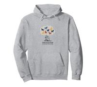 Introvertido Pero dispuesto a discutir Perros Amante de Mascotas Divertido Sudadera con Capucha, Unisex para Adultos, Gris Jaspeado, L