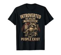 Introvertido Pero dispuesto a discutir por qué la Gente Existe Divertida Camiseta gráfica económica
