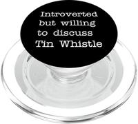 Introvertido pero dispuesto a discutir silbato de lata PopSockets PopGrip para MagSafe