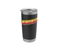 Introvertido pero dispuesto a hablar de asesinos en serie Vaso térmico de acero inoxidable de doble pared