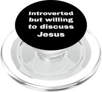 Introvertido Pero dispuesto a Hablar de Jesús Cristiano religioso PopSockets PopGrip para MagSafe