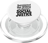 Introvertido Pero dispuesto a Hablar de Justicia Social PopSockets PopGrip para MagSafe