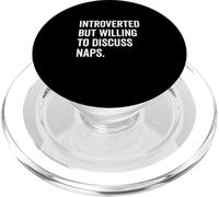 Introvertido pero dispuesto a hablar de siestas divertidas PopSockets PopGrip para MagSafe