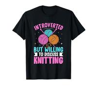 Introvertido pero dispuesto a hablar de tejer Camiseta