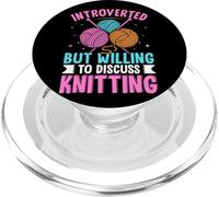 Introvertido pero dispuesto a hablar de tejer PopSockets PopGrip para MagSafe