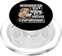 Introvertido Pero dispuesto a Hablar sobre Capibara Cute Animal PopSockets PopGrip para MagSafe