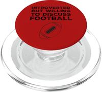 Introvertido Pero dispuesto a Hablar sobre Deportes Divertidos de fútbol PopSockets PopGrip para MagSafe