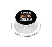 Introvertido Pero dispuesto a Hablar sobre el Amante de la música del Ukelele PopSockets PopGrip para MagSafe