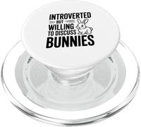Introvertido Pero dispuesto a Hablar sobre el Humor de los conejitos PopSockets PopGrip para MagSafe